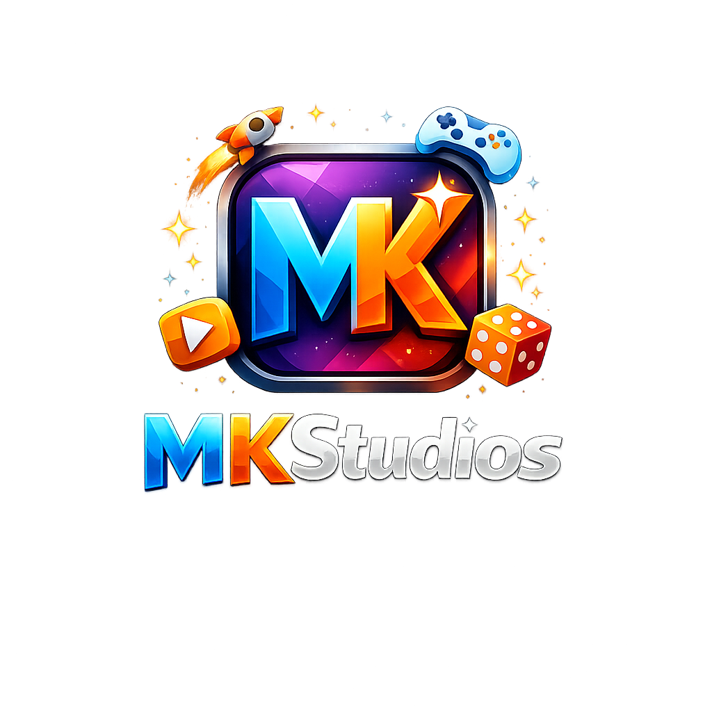 Logo MKStudios logo on phone